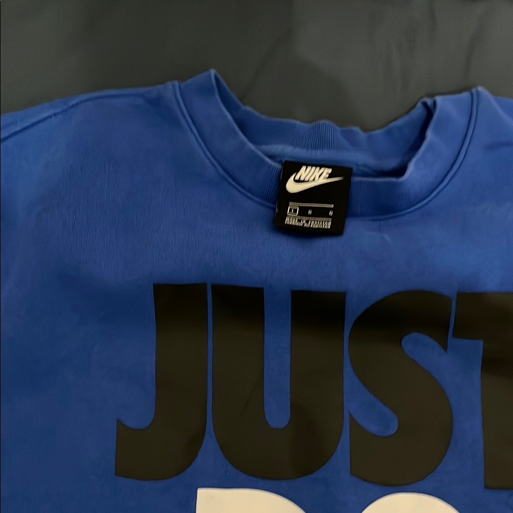Nike Blue 'Just Do It' Sweatshirt